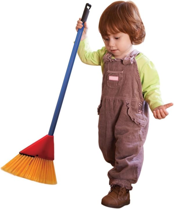 Schylling Children's Broom Set - Kids Pretend Play Cleaning Kit - Includes Broom. Dustpan. and Brush - Ages 3 and Up