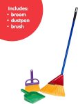 Schylling Children's Broom Set - Kids Pretend Play Cleaning Kit - Includes Broom. Dustpan. and Brush - Ages 3 and Up