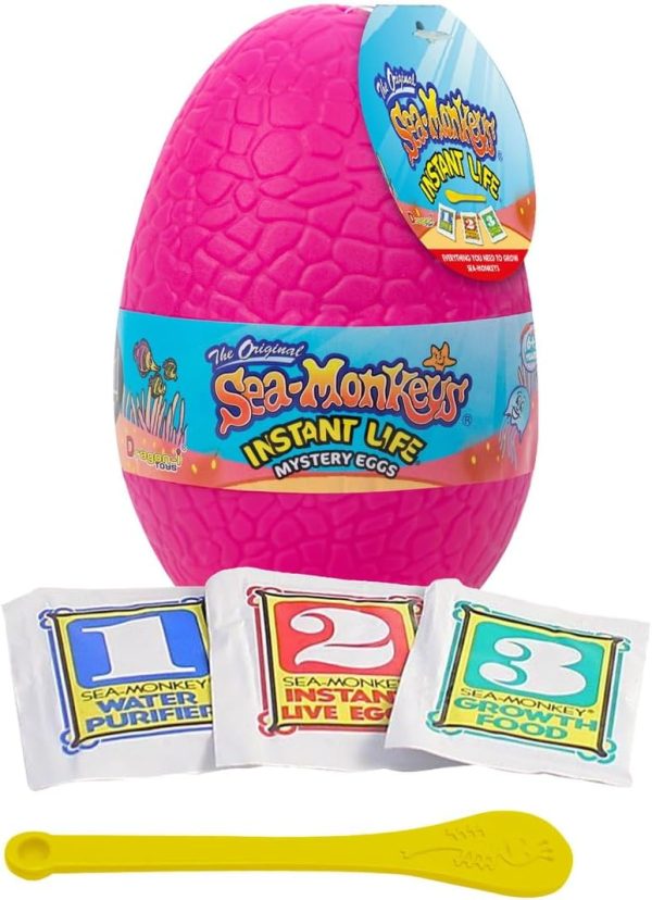 Sea-Monkeys? Egg Instant Life - World's Only Instant Pets? - Assorted Colors - Ages 6+ (Pack of 1)