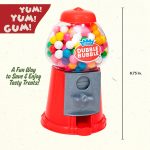 Schylling Brand Classic Retro Gumball Coin Bank - 8.5 Tall - Includes 45 Dubble Bubble Gumballs - Ages 3+